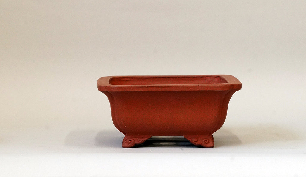 Eimei Unglazed Bonsai Pot in Red Clay 7"(19cm)  E400 +++Shipping Free!