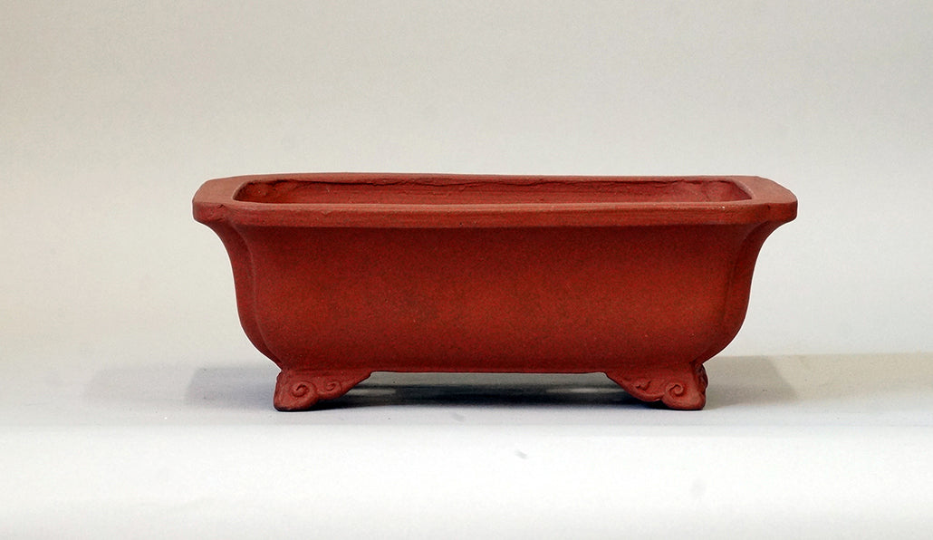 Eimei Unglazed Bonsai Pot in Red Clay 7"(19cm)  E400 +++Shipping Free!