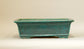 Eimei Rectangle Bonsai Pot in Blue Oribe 12"(31cm) +++ Shipping Free