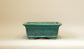 Eimei Rectangle Bonsai Pot in Blue Oribe 12"(31cm) +++ Shipping Free