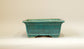 Eimei Rectangle Bonsai Pot in Blue Oribe 12"(31cm) +++ Shipping Free