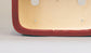 Eimei Rectangle Bonsai Pot in Red 鶏血釉 6.1"(15.5cm) +++ Shipping Free　