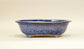 Eimei Navy Glazed Bonsai Pot with Rim "7.8(20cm) E520 +++Shipping Free