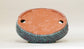 Red & Blue Kairagi Bonsai Pot by Eimei 7.4"(19cm) E536 +++ Shipping Free