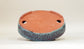 Red & Blue Kairagi Bonsai Pot by Eimei 7.4"(19cm)E537 +++ Shipping Free