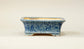 Eimei Rectangle Bonsai Pot in pale blue glaze 6.6"(17cm) E547 +++ Shipping Free