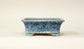 Eimei Rectangle Bonsai Pot in pale blue glaze 6.6"(17cm) E547 +++ Shipping Free