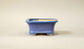 Eimei Rectangle Bonsai Pot in Purple glaze 6.6"(17cm) E553 +++ Shipping Free