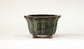 Eimei Flower Shaped Bonsai Pot in Namako Glaze 5"(12.7cm) E560 +++ Shipping Free