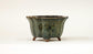 Eimei Flower Shaped Bonsai Pot in Namako Glaze 5"(12.7cm) E560 +++ Shipping Free