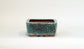 Eimei  Red & Blue Rectangle Kairagi Bonsai Pot 7.4"(19cm) E573 +++ Shipping Free