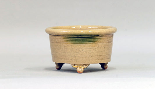 Gold Kintsugi Bonsai Pot by Eimei 3.6"(9.3cm) E577 +++ Shipping Free