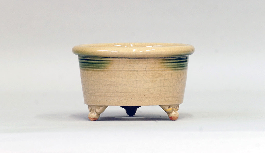 Gold Kintsugi Bonsai Pot by Eimei 3.6"(9.3cm) E577 +++ Shipping Free