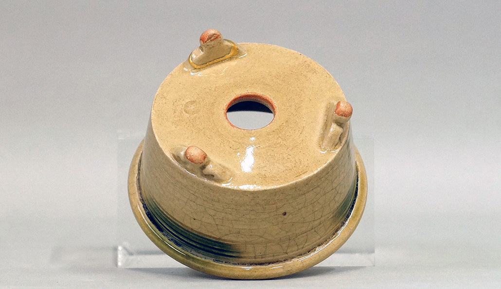 Gold Kintsugi Bonsai Pot by Eimei 3.6"(9.3cm) E577 +++ Shipping Free