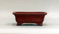 Eimei Unglazed Rectangle Bonsai Pot with Cloud Feet 5.5"(14cm) E580 +++ Shipping Free
