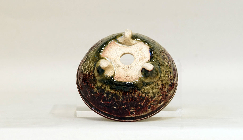Shinsya Glazed Bonsai Pot with 3 Cat Feet by Yozan 3.7"(9.5cm) E599 +++ Shipping Free