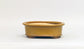 Eimei Soba-Glazed Oval Bonsai Pot with Rim 6.5"(16.5cm) E624