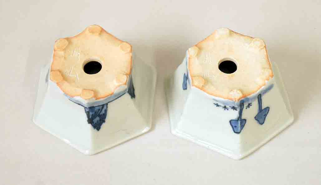 Gassan Mini Bonsai Pots set "Mushrooms & bamboo shoots" with Box+++Shipping Free