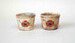 Octagonal Sake Cup Set with Red Painting by Gassan 2.3"(6cm) +++ Shipping Free