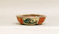 Ship & Waves! Gassan Red Painting Bonsai Pot 4.8"(12.3cm) G167+++ Shipping Free