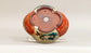 Ship & Waves! Gassan Red Painting Bonsai Pot 4.8"(12.3cm) G167+++ Shipping Free