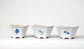 Northern Animal Series – Set of 3 Hand-Painted Bonsai Pots  by Gassan 2.76"(7cm) G172 　