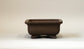 Ikko Unglazed Rectangle Bonsai Pot with Gold Kintsugi 7"(17.8cm) +++ Shipping Free