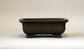Ikko Unglazed Rectangle Bonsai Pot with Gold Kintsugi 7"(17.8cm) +++ Shipping Free
