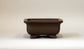 Ikko Unglazed Rectangle Bonsai Pot with Gold Kintsugi 7"(17.8cm) +++ Shipping Free