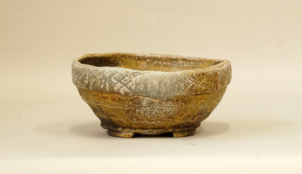 Toji Wood-Fired Bonsai Pot 5.5"(14cm) T033  +++ Shipping Free