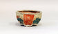 Gassan Octagonal Red Painting Pot with Sun & Chidori 3.7"(9.5cm) G161 +++ Shipping Free