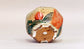 Gassan Octagonal Red Painting Pot with Sun & Chidori 3.7"(9.5cm) G161 +++ Shipping Free