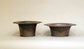”CRUST--Flow" Unglazed Bonsai Pot with Wide Rim by BJR 8.8"(22.5cm)