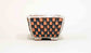Kei Mame Bonsai Pot with Pink & Gray checkered pattern 2.5"(6.5cm) +++Shipping Free