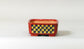 Kei Rectangle Bonsai Pot with Blue & Yellow checkered pattern 3.4"(8.7cm) K009 +++Shipping Free