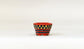 Kei Hexagonal Mame Bonsai Pot with Yellow & Blue checkered pattern 1.6"(4.2cm) K014 +++Shipping Free