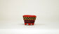 Kei Hexagonal Mame Bonsai Pot with Yellow & Blue checkered pattern 1.6"(4.2cm) K020 +++ Shipping Free