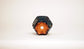 Kei Deep Green Glazed Hexagonal Bonsai Pot with Studded Design 2.2"(5.5cm) K025 +++Shipping Free