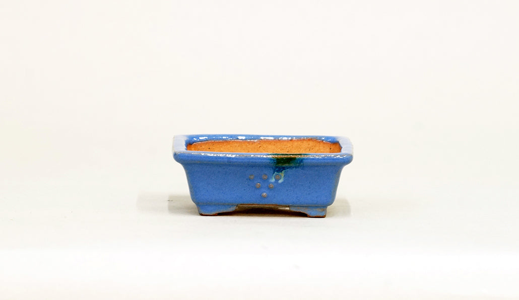 Kei Mini Bonsai Pot in Blue 2.83"(7.2cm) K032