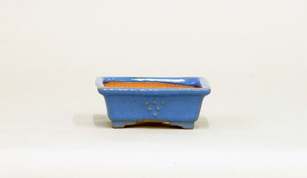 Kei Mini Bonsai Pot in Blue 2.83"(7.2cm) K032