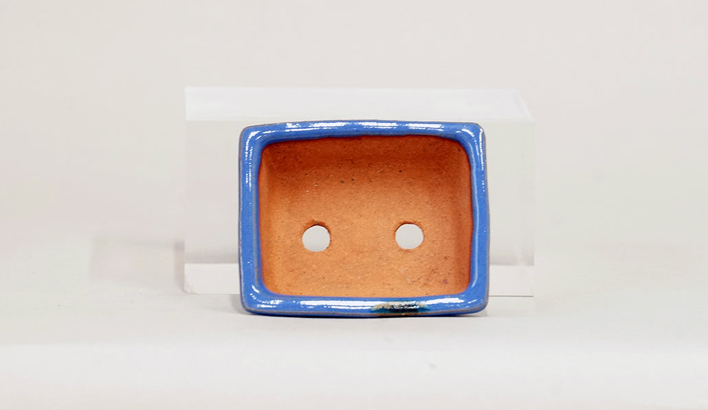 Kei Mini Bonsai Pot in Blue 2.83"(7.2cm) K032