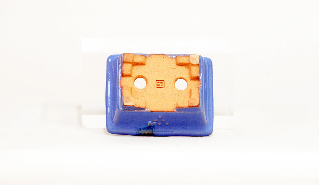 Kei Mini Bonsai Pot in Blue 2.83"(7.2cm) K032