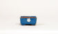 Kei Blue Mame Bonsai Pot with Flower Relief  2.09"(5.3cm)