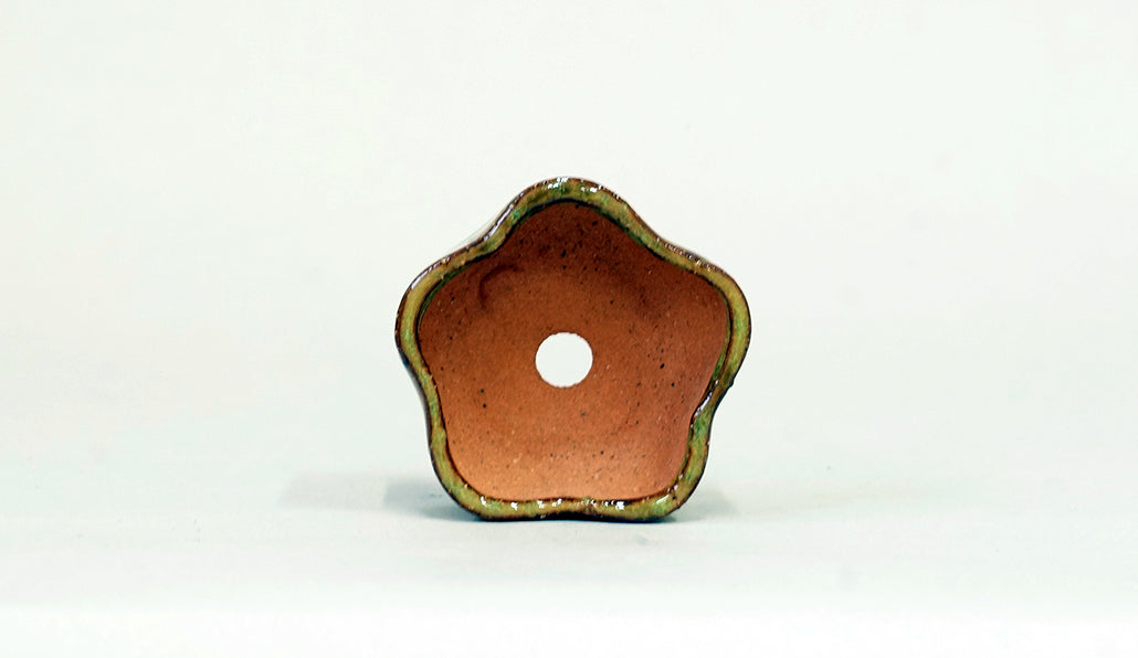 Kei Ume blossom Shaped Bonsai Pot 2.17"(5.5cm) K035