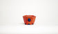 Kei Mini Orange Bonsai Pot with Flower Relief 1.57"(4cm) K039