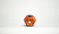 Kei Mini Orange Bonsai Pot with Flower Relief 1.57"(4cm) K039
