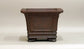 Sampo Square Bonsai Pot with Lines 7.3"(18.5cm) S021