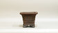 Sampo Square Bonsai Pot with Lines 4.8"(12.2cm) S023