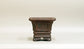 Sampo Square Bonsai Pot with Lines 4.8"(12.2cm) S023