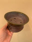 Toji Wood-Fired Bonsai Pot with High Feet 4.9"(12.5cm) T014 +++ Shipping Free